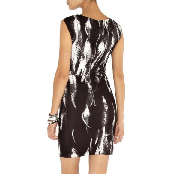 Karen Millen Multicolor Feather Print Dress - Picture 2 of 4
